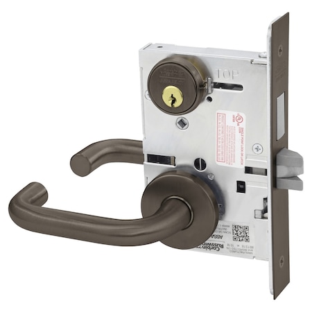 Corbin Russwin Entrance or Storeroom Mortise Lock, LS Lever, A Rose, Oil Rubbed Bronze ML2024 LSA 613